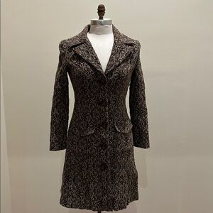 Young Essence Brown Embroidered Boho Jacket Size S